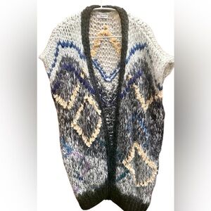 NWOT‎ Maiami Berlin Diamond 3D Long Vest XS — (Rare colorway)